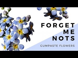 Gumpaste Flowers for Beginners // Forget Me Not Sugar Flower // Finespun Cakes