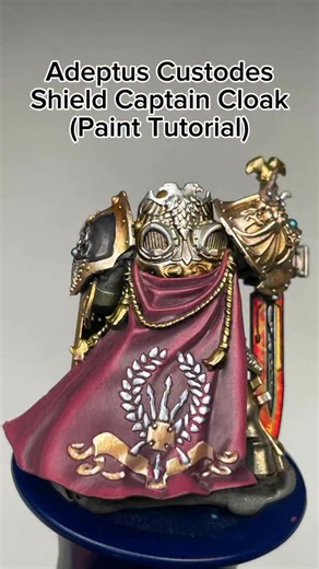 Time4Hobby on Instagram: "Warhammer 40k Adeptus Custodes Shield Captain - Simple Scheme of Cloak Painting (Tutorial) #warhammer40k #paint #tutorial #custodes #adeptuscustodes #timeforhobby #time4hobby"