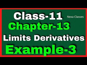 Example 3 Chapter13 Class 11 Math || Example3 Class11 Ch 13 NCERT Math || Chapter13 Example3 Class11