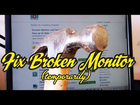 Fix a Broken, Flickering Monitor with a HAMMER (temporarily)