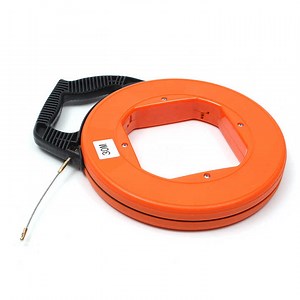 100Ft Electrical Cable Puller 4mm X 30m Fish Tape Reel Wire Pulling Tool Fiberglass Fish Tape