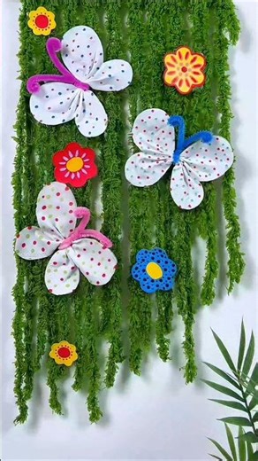 Spring Crafts 🌸🦋 | DIY Flowers & Butterflies #shorts
