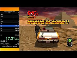 Crazy Taxi 3 (PC) - Crazy X Speedrun Current Record - 36:26