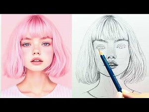 How to draw face for beginners | portrait sketch tutorial | loomis method guide