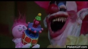 Killer Klowns from Outer Space - Puppet Show Scene on Make a GIF