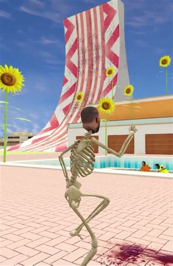 Franklin Falls Into The Giant Pool & Becomes A Zombie!