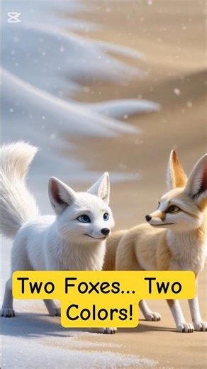 The smart science behind fox colors! 🦊❄️🌵 #animals