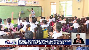 65K views · 874 reactions | Planong alisin ng DepEd ang mother tongue bilang subject sa Grades 1-3 batay sa inilabas na draft curriculum ng basic education. BASAHIN: https://news.abs-cbn.com/video/news/04/27/23/ilang-usaping-politikal-layong-idagdag-sa-grade-10-curriculum | TV Patrol | Facebook