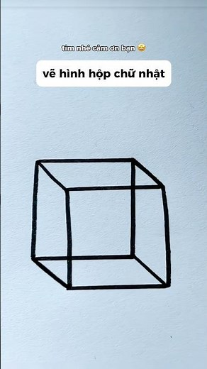How to draw a rectangular box #thienmink1 #artist #drawing #geometry #vetranh #shorts