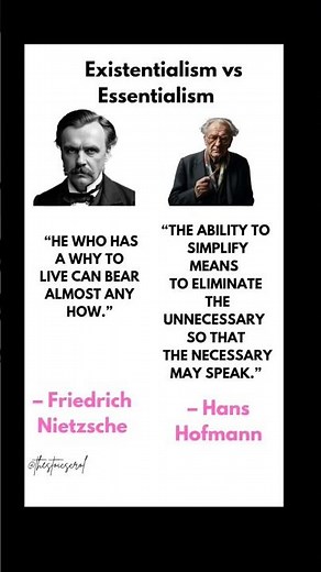 Essentialism vs Existentialism — Clarity or Purpose? #philosophy #quotebattle #shorts