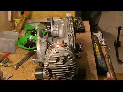 Lambretta 150 DL: montaggio motore