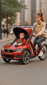 These luxury car bicycle strollers look absolutely amazing! 👏👏 #parenting #stroller #bikelife #tiktokmademebuyit | Inspiring Designs