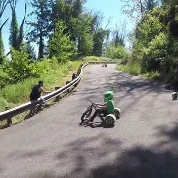 Epic drifting down hill with Triad Drift Trikes USA