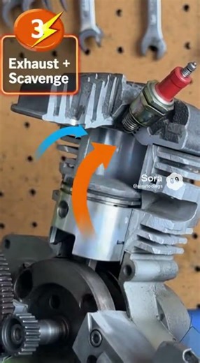 💨 HOW A 2-STROKE ENGINE REALLY WORKS 🔥