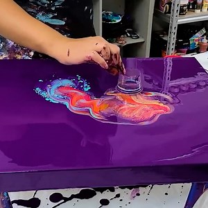 Look what unique paintings you can make with the color purple! Color is everything and in these paintings you can see how bright and beautiful purple can be! | MollysArtistry