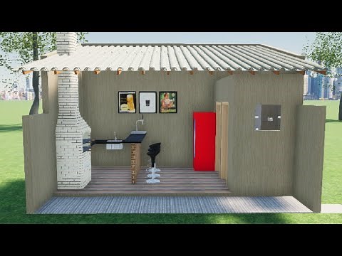 EDÍCULA SIMPLES E BARATA Edícula com churrasqueira EDÍCULA NO FUNDO DO QUINTAL Edícula Gourmet 2025