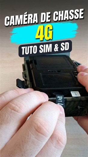 Comment insérer la carte SIM et la micro SD dans une caméra de chasse 4G ?