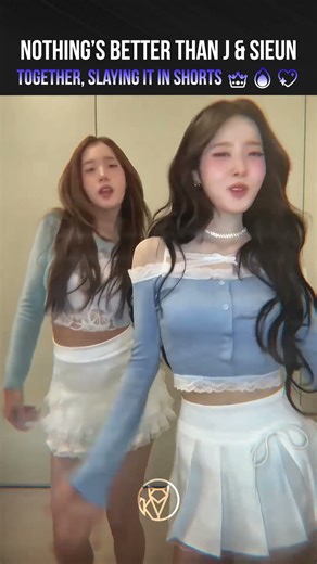 Nothing’s better than J & Sieun together, slaying it in shorts 👑🔥💖 | STAYC OVERGODDESS CHALLENGE