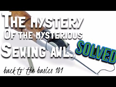 Sew awl instructional video.