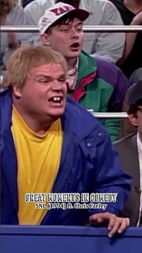Chris Farley keeps getting hit with baseball for heckling - #Yankees #SNL #comedy #funny #shorts