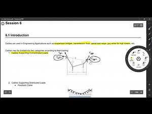 Structural Theory - Chapter 6 - Cables and Arches Part1