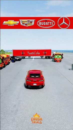 Chevrolet vs Cadillac vs Bugatti vs Mercedes! 🚘🔥 | BeamNG Drive Crash Test