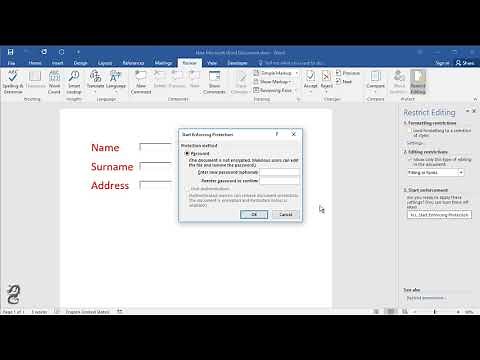 How to Create a Document With Fillable Fields in Word