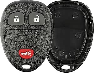 KeylessOption Just the Case Keyless Entry Remote Key Fob Shell Replacement For 15777636