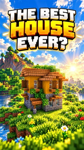 Is this the best house you can build at the beginning of the game? #minecraftbuilding