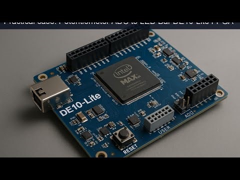 Practical case: Potentiometer ADC to LED Bar DE10-Lite FPGA