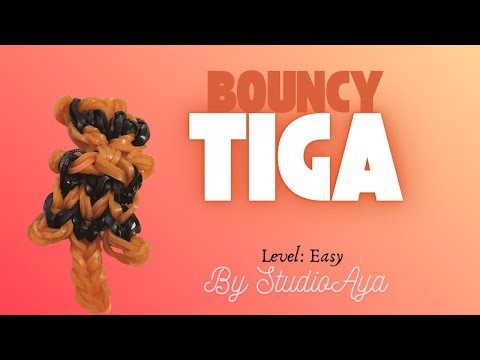 TIGA from Winnie the Pooh Charm Loom Band Tutorial