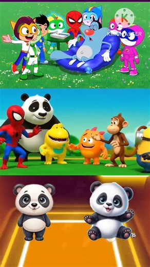 BOOYA - TilesHop Big Panda Minions Oggy Spider-Man Pj Mask 🎭 With Tiles Hop EDM Rush