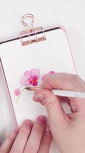 126K views · 6.4K reactions | O is for Orchids! sketchbook: @paulrubensart brushes: Emma lefebvre X @craftamo #floralalphabet #watercolortutorial | EmJ Lefebvre | Facebook