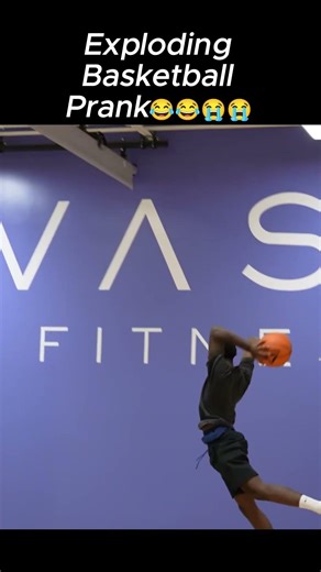 Exploding basketball prank🤣😭