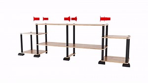 Ameriwood Home Condor Toolless TV Stand for TVs up to 50", Black Oak