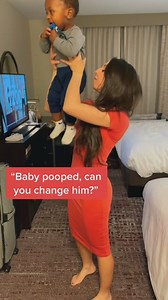 1.8M views · 9K reactions | This is how you do it, ladies! ​ #diaperchange #babyboy #comedy #husbandandwife #diaper #reels | Happilyevansafterr | Facebook