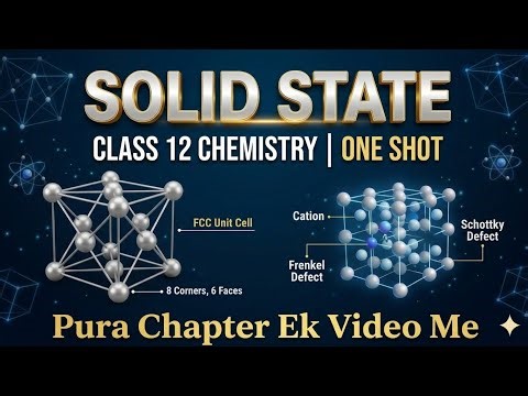 ​🧪 Class 12 Chemistry Chapter 1: Solid State | Complete NCERT Animation ⚛️ @YouTube 