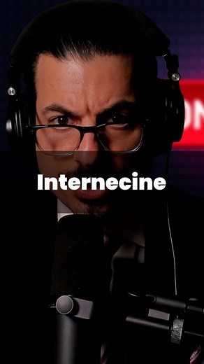 Don Huely on Instagram: "The Daily Word: Internecine Definition: (adjective) of, relating to, or involving conflict within a group Pronunciation: inter-neh-seen Produced by: Don Huely Written by: Don Huely with assistance from ChatGPT 3.5 & 4 Edited by: Dougie McFallendar Music by: Carl Orff - Carmina Buran - “O Fortuna” #internecine #don #huely #donhuely #thedailyword @dougie69mf"