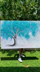 Favourite tree? 🤔 This large painting is just dry and available on my website at time of posting. www.ashvinharrison.com | Ashvin Harrison