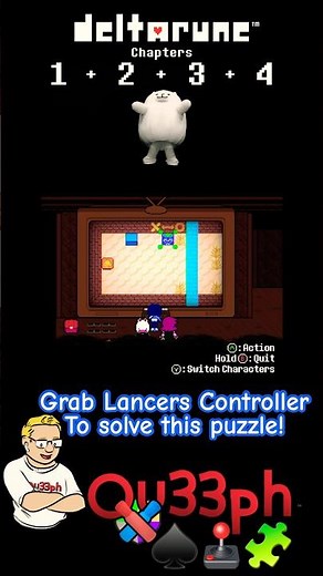 deltarune Chapter 3 ♠️🕹️🧩 Grab Lancer’s Controller to solve this puzzle #deltarunechapter3 #lancer
