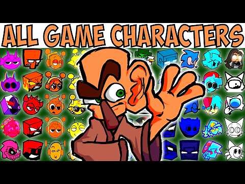 ALL GAME CHARACTERS | FNF Character Test | Gameplay VS Playground