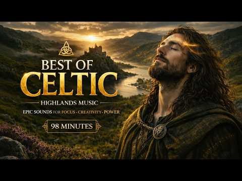 Highlands Clan War Music | Powerful Celtic Drums & Bagpipes for Focus & Energy (98 Min)
