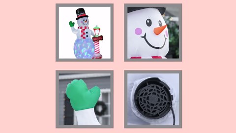 8 ft Snowman LED Light Up Christmas Inflatable Lighted Yard Decoration