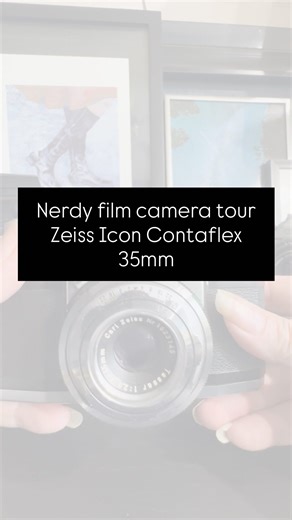 Jess (Bway’s mom) on Instagram: "First up in our nerdy film camera tour is the one I forgot I had 🤣 This is the Carl Zeiss Icon Contaflex camera and my only German made camera. Shockingly given its age I was still able to locate most of a manual in PDF form online as well as a couple of videos on loading it which have been helpful. I’ll be shooting with it for the first time at DC5 🤞🏻we get something."
