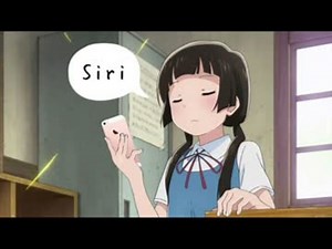 Siriと会話するまち役日岡なつみ
