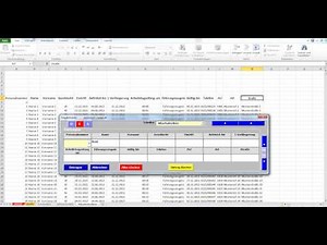 Datenbanken in Excel aus flexibler Eingabemaske erstellen. Mitarbeiterliste.