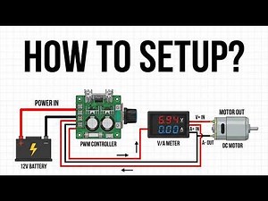 How To Wire a PWM Speed Controller with Volt/Amp Meter (Complete 12V Setup)