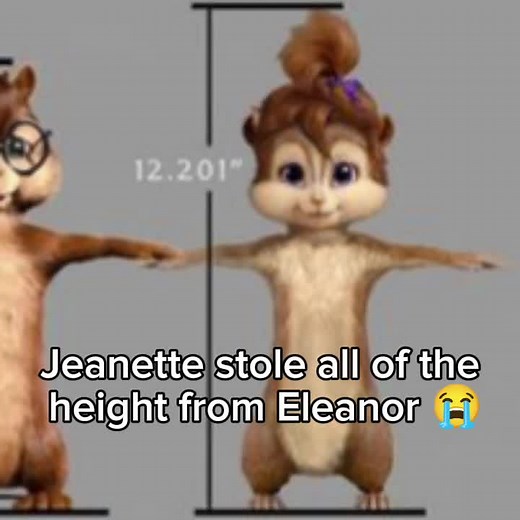 Size Comparison: Jeanette and Eleanor Miller in Alvin and the Chipmunks