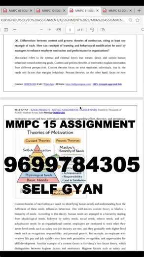 MMPC 15 Solved Assignment 2026 🔥 Full Solution | Self Gyan IGNOU MBA