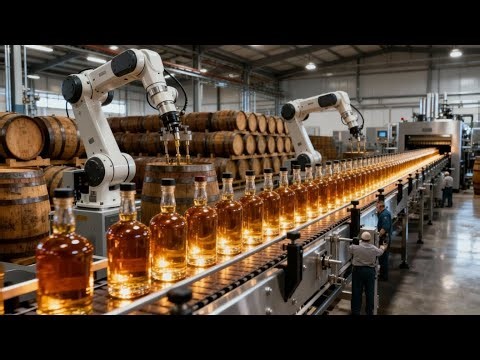 Inside a Modern Whiskey Distillery The Art of Oak Barrel Aging & Perfect Whiskey (Full Process)